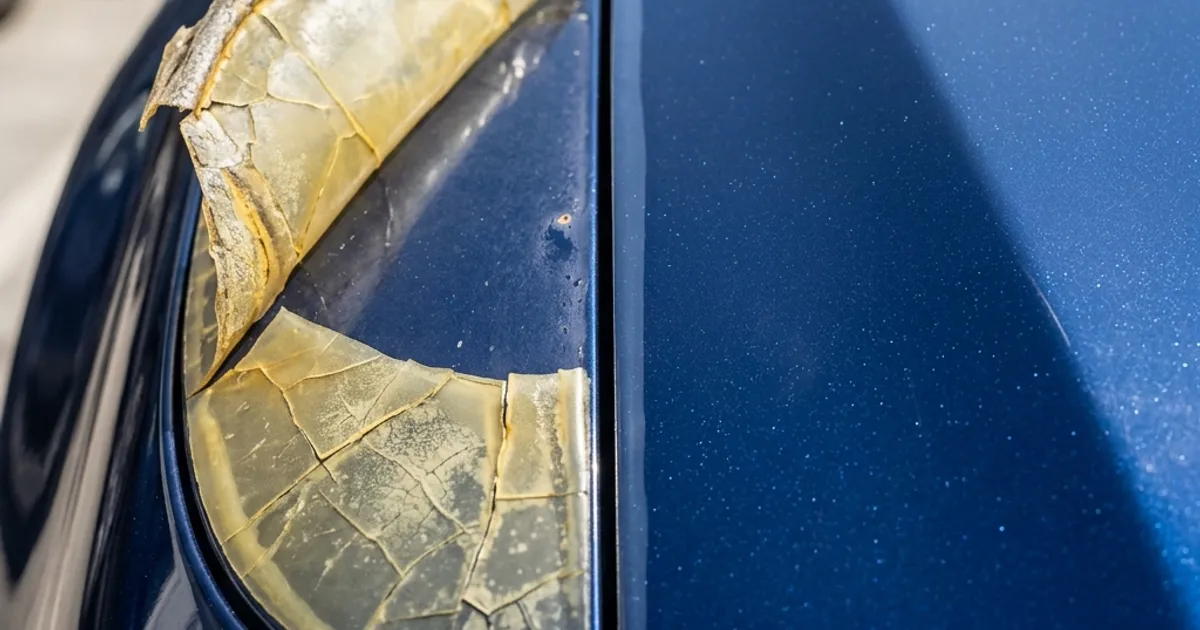 PPF film clarity and non-yellowing properties