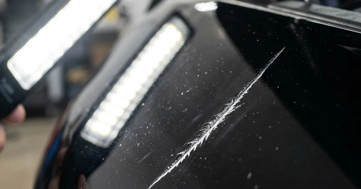 Scratch resistance testing on coated surface