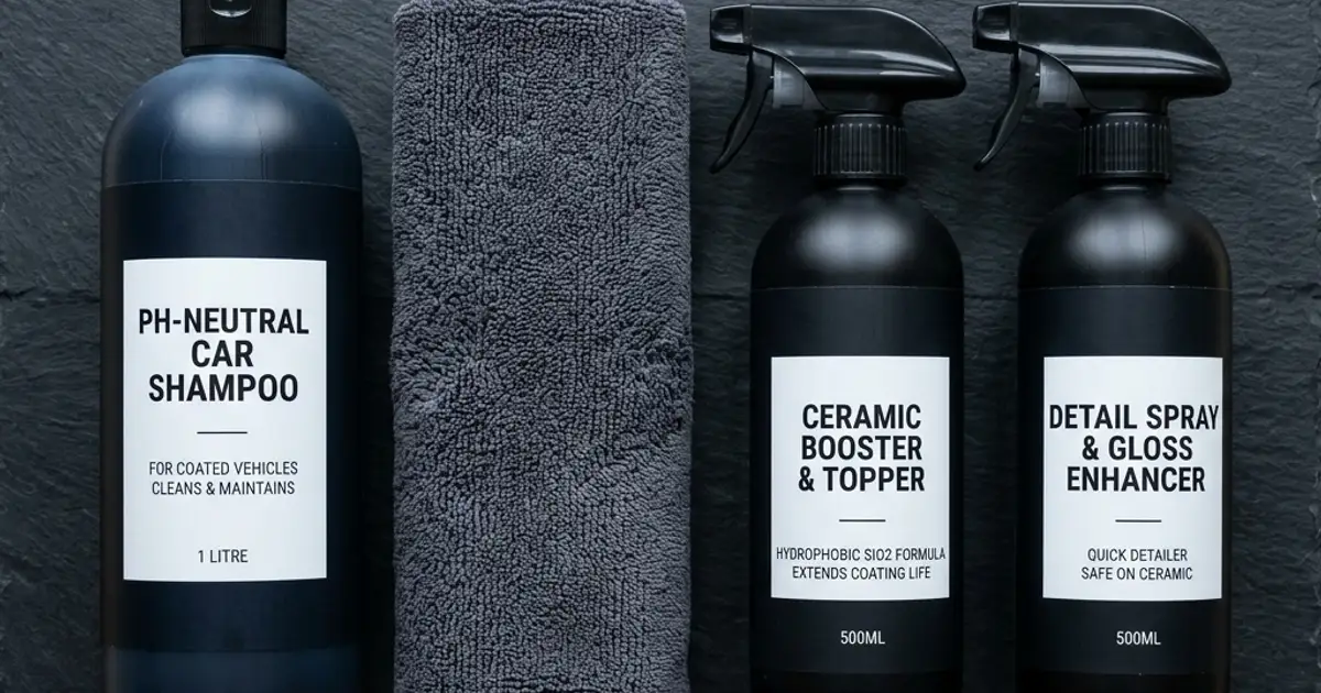 Ceramic coating maintenance products